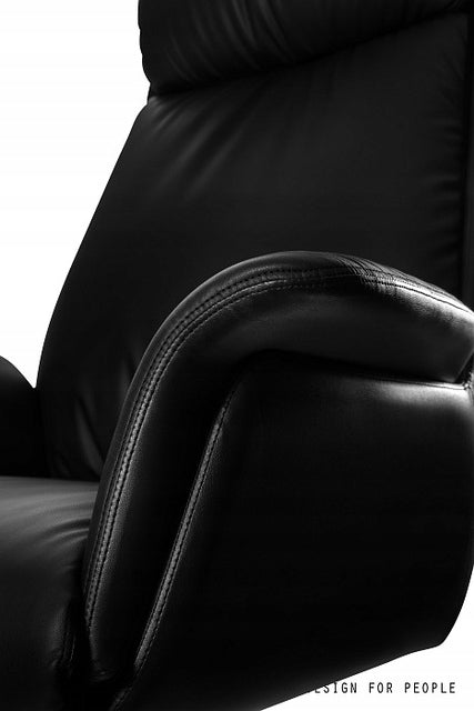 Apus Director's Chair - HL-4 Black Genuine Leather Cabinet, Studio, Home Manufacturer code 2008A-HL-4