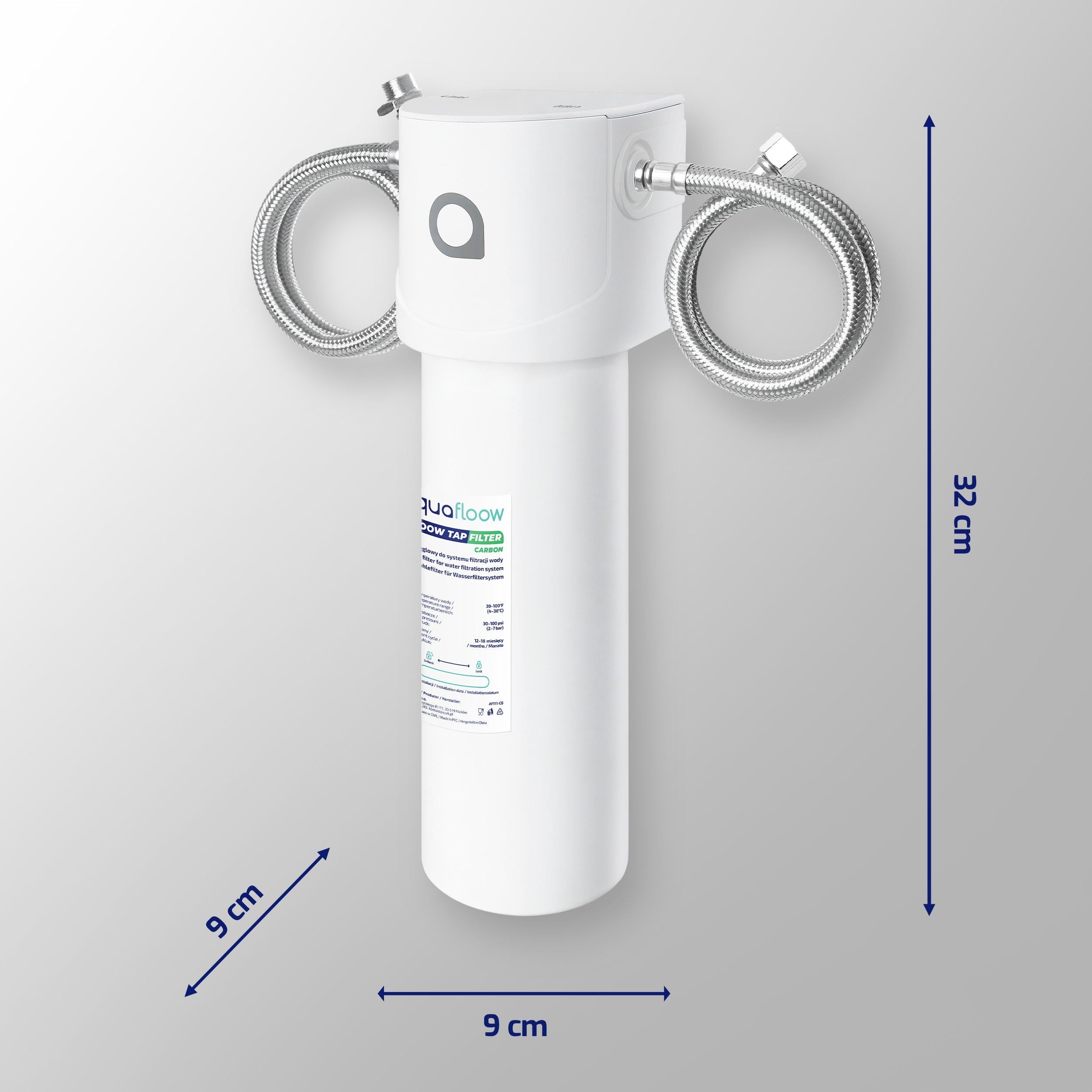 AquaFloow Sink Water Filter for Kitchen + Undersink Filter System Brand AquaFloow