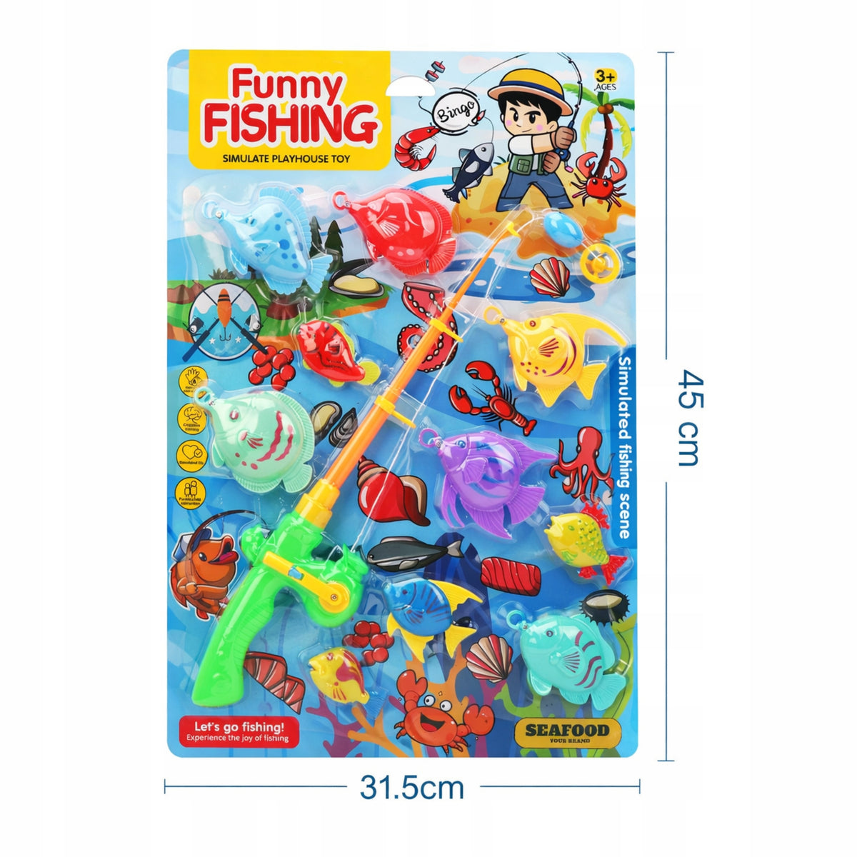 Arcade Game Fishing Rod With Fish On Magnet Hook Bath Game 10 El Manufacturer code 6063033762