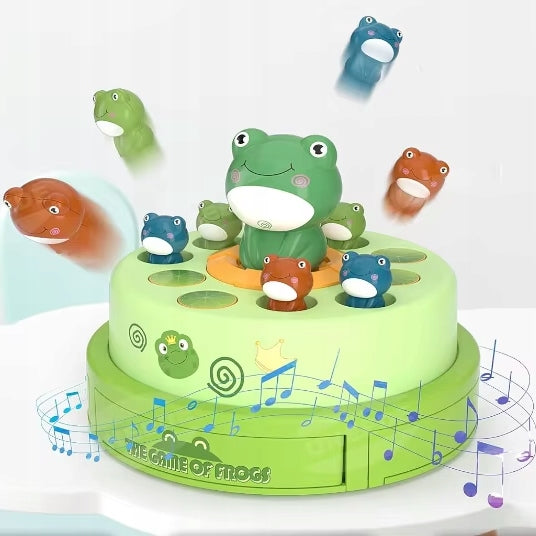 Arcade Game Interactive Catching Frogs Music Toy Gift