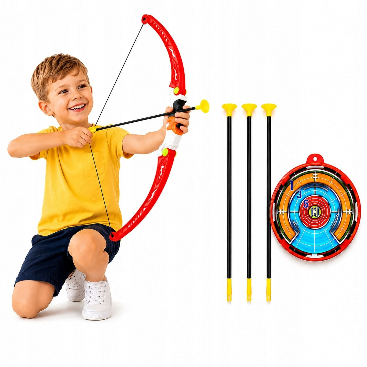Arch for children with suction cup arrow shield large 60 cm safe 3 4 5