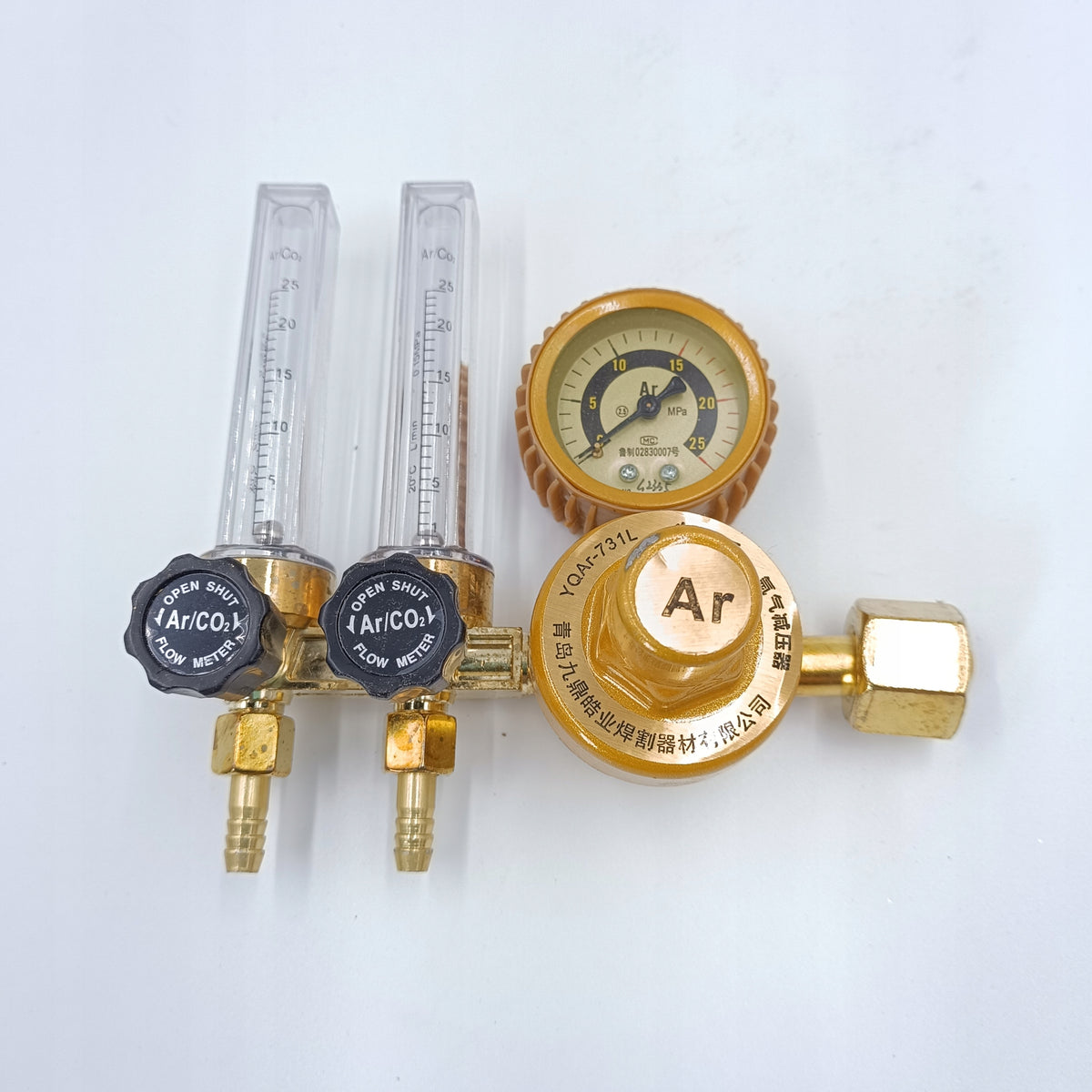 Argon CO2 regulator for TIG MIG welding machine, 0.25mpa pressure gauge Brand no brand