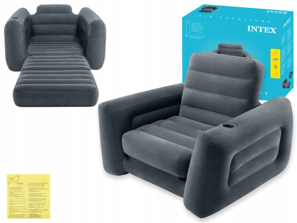 Armchair Inflatable Single Bed Mattress Intex 224x117 MODEL 2026
