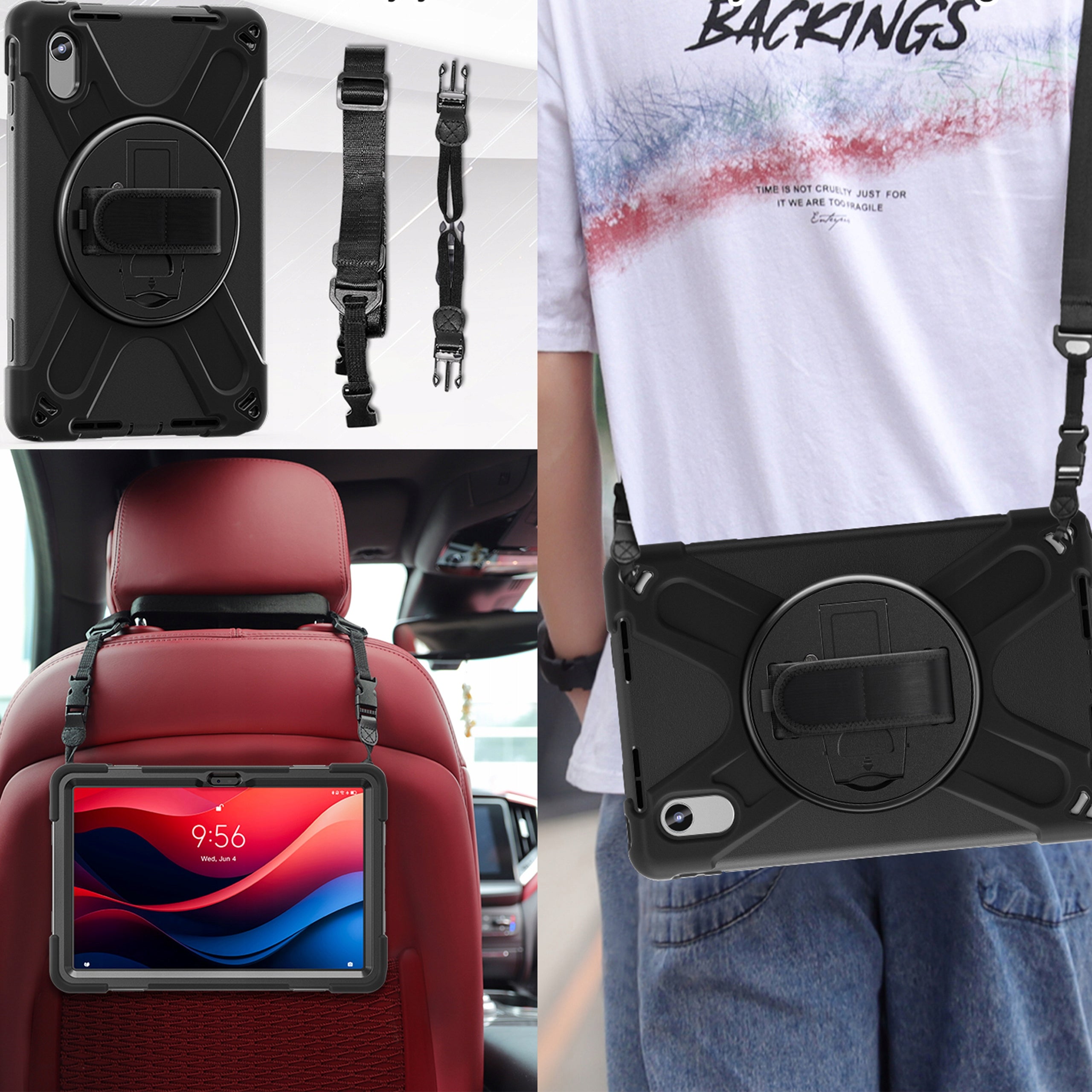 Armor Strap Case with Strap for Lenovo Tab M11 10.95 TB330FU TB330XU TB331FC Manufacturer Strado