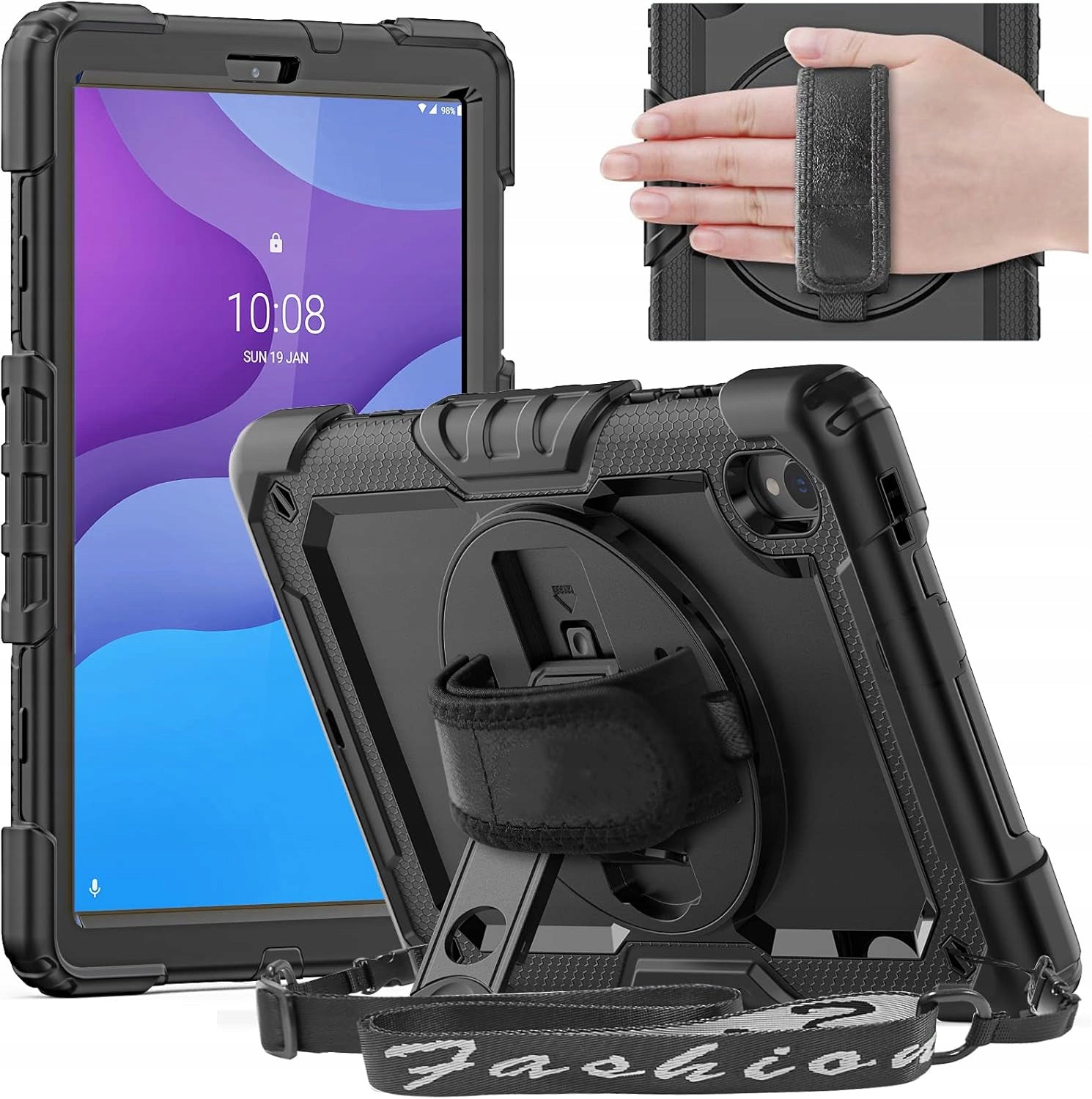 Armored case for Galaxy Tab A9/A11 8,7 SM-X110/X115/X133/X135, with handle