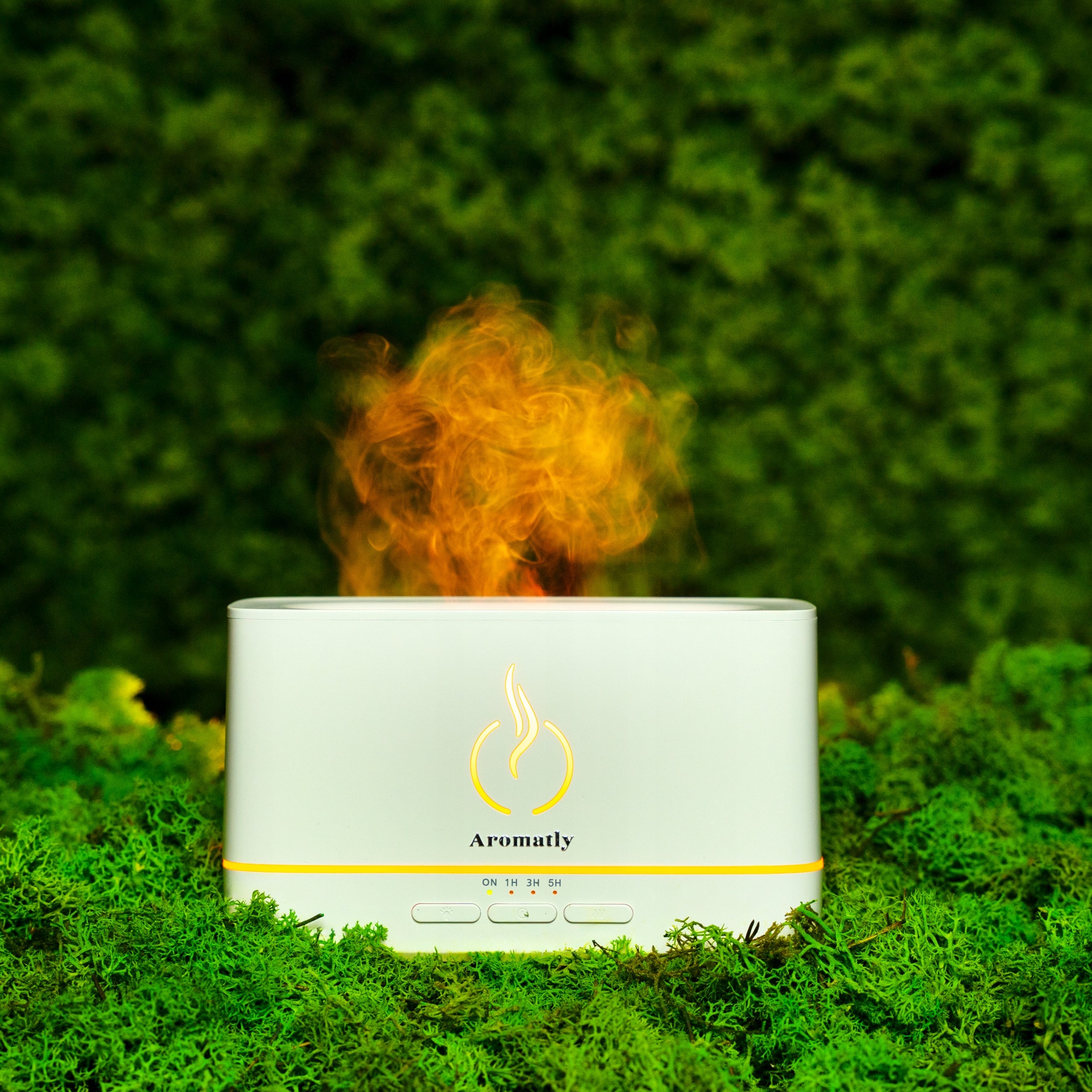 Aromatly FLAME 2 Fragrance Diffuser Air Humidifier FIREPLACE Aromatherapy Packaging status original