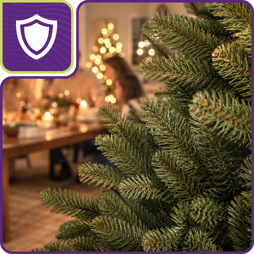 Artificial Christmas Tree 2,2M Caucasian Spruce 220cm 914 Tips VERY DENSE PREMIUM Packaging status original