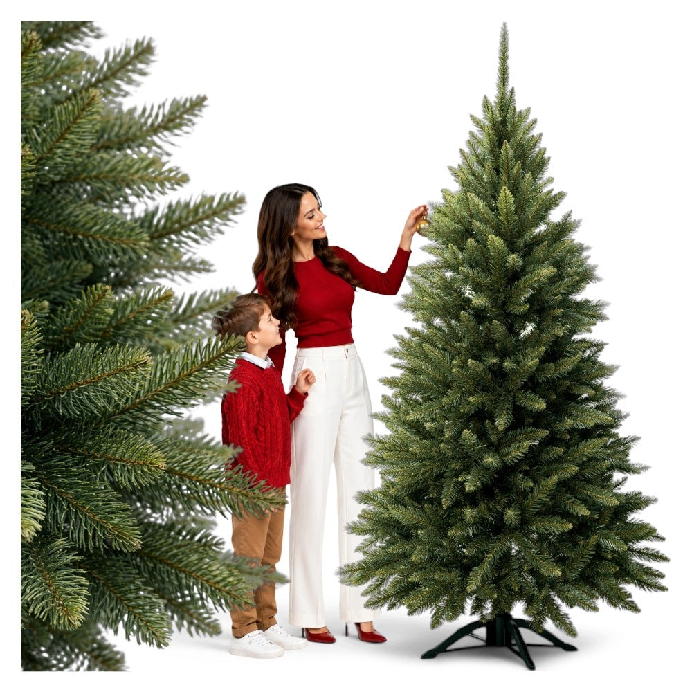 Artificial Christmas Tree 2,2M Caucasian Spruce 220cm 914 Tips VERY DENSE PREMIUM