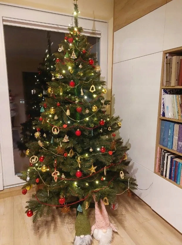 Artificial Christmas Tree 240 CM Large Dense PREMIUM GREEN CHRISTMAS FASHIONABLE SOLID Packaging status original