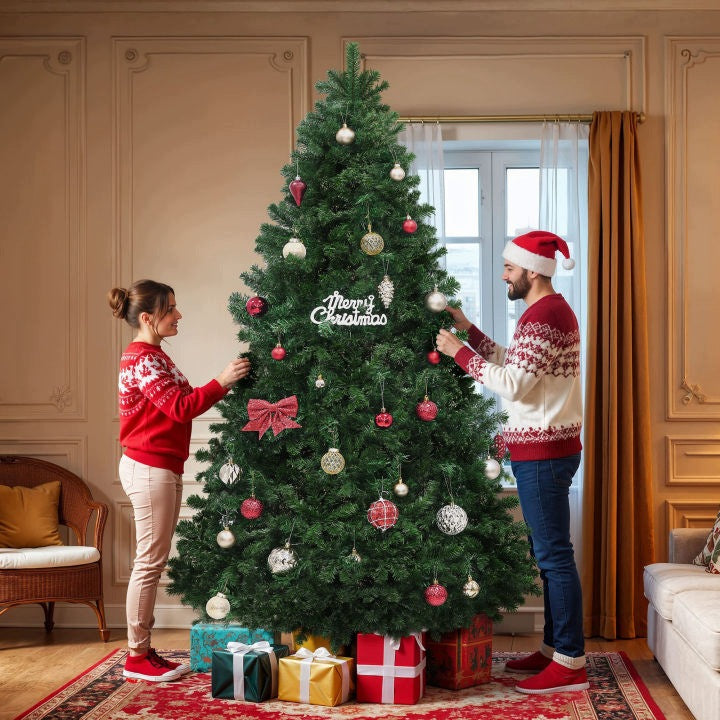 Artificial Christmas Tree 275cm like real Green Pine dense Metal Stand Manufacturer code 19006712491