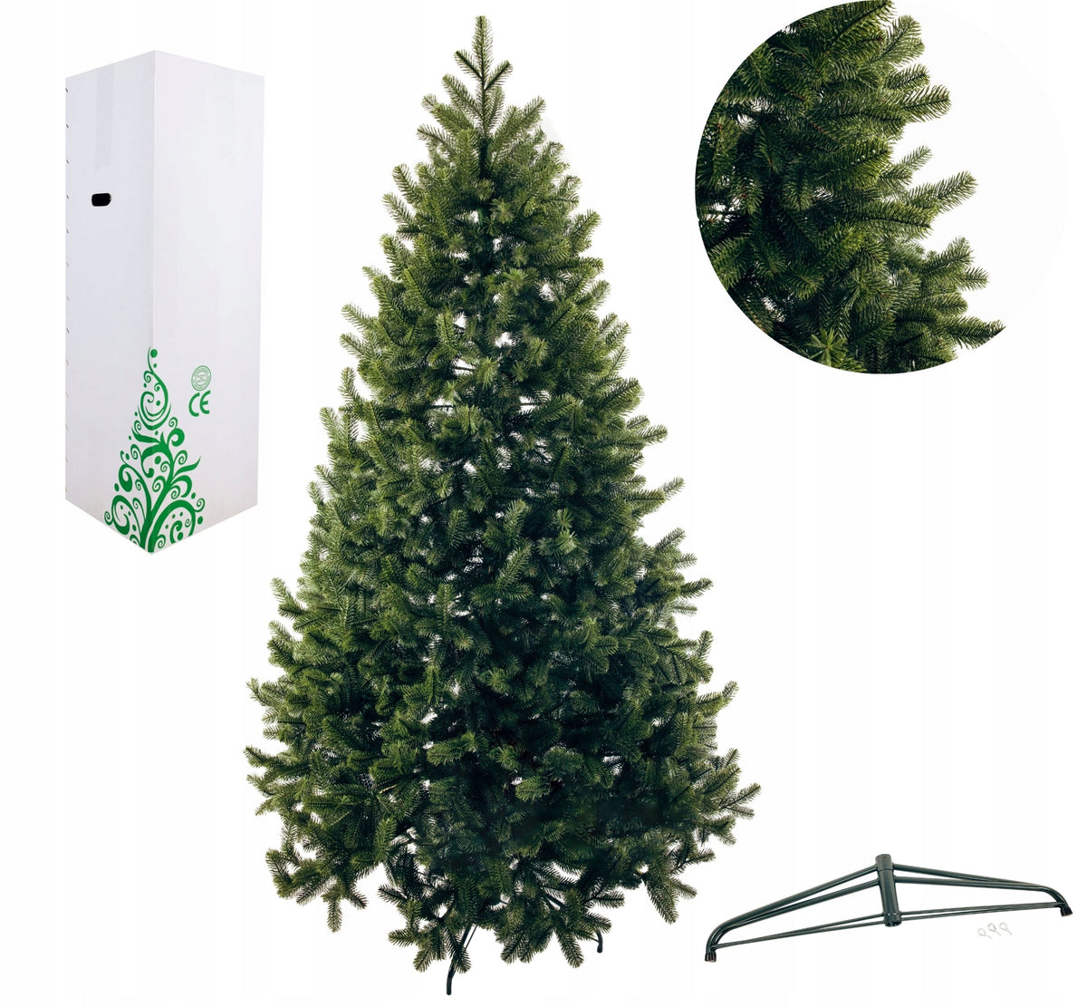 Artificial Christmas tree 100% PE, silicone Christmas tree "Kovalivska" green 1.80 m