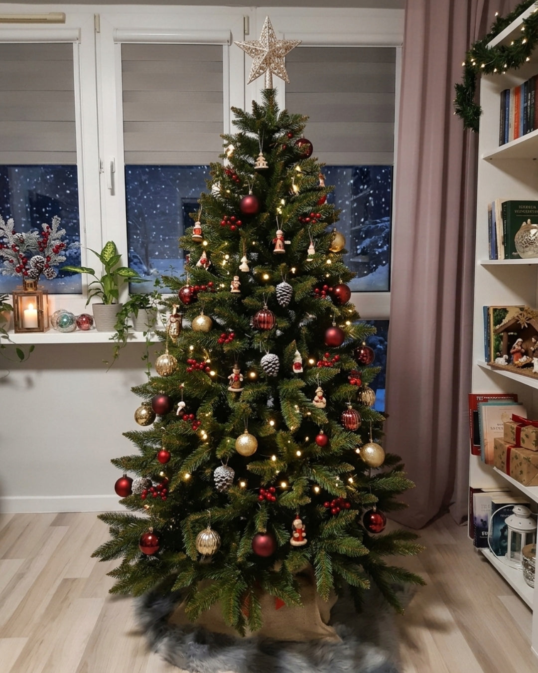 Artificial Christmas tree Caucasian Spruce 220 cm as live very dense + stand Manufacturer code swierk kaukaski