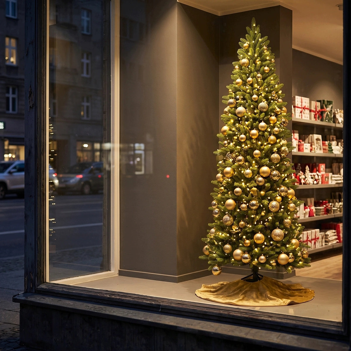 Artificial Christmas tree Fir AROSA PREMIUM as live dense 150 cm 100% PE narrow Manufacturer code 689284
