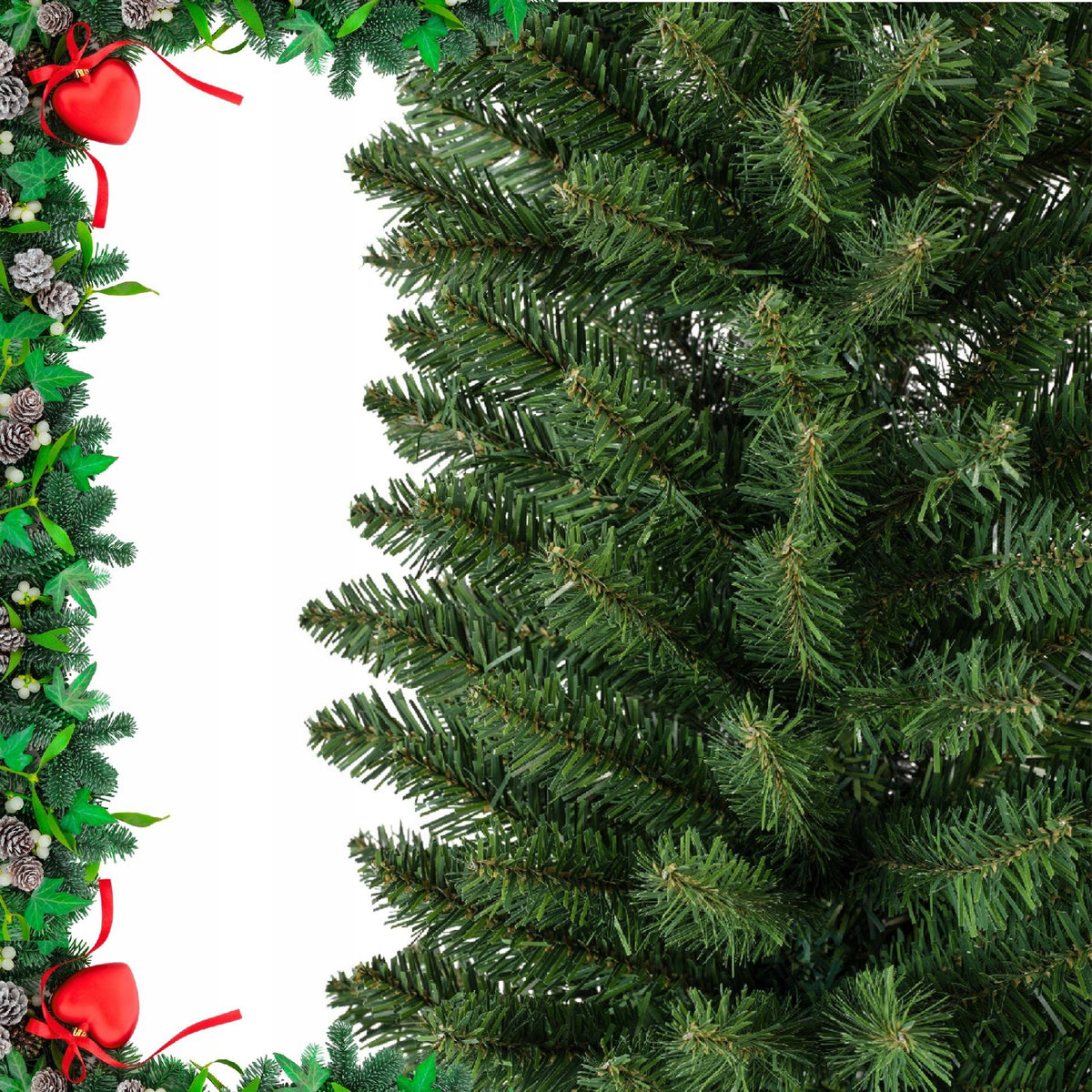 Artificial Christmas tree SLIM 180 cm green Fir pencil narrow 50cm soft needles Manufacturer code 680061