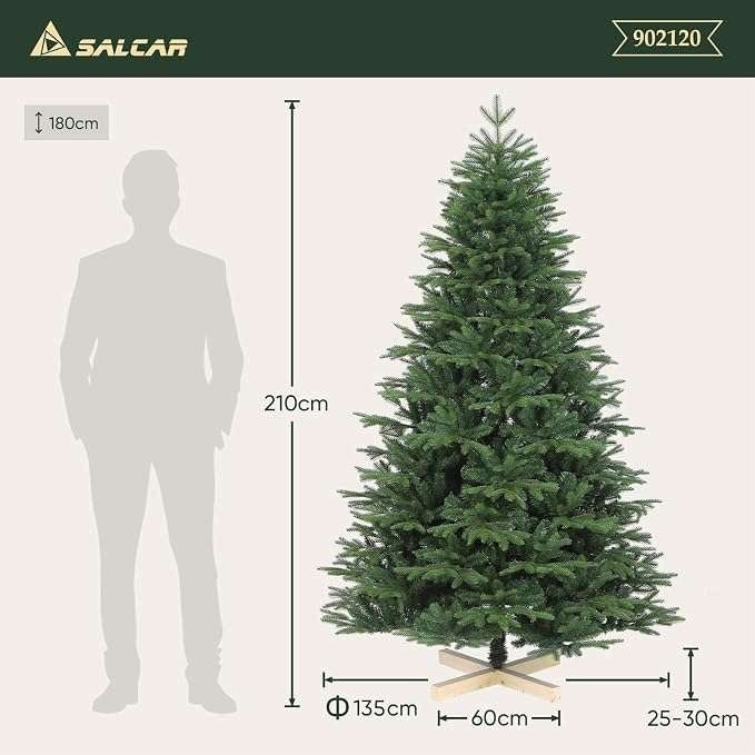 Artificial Christmas tree dense imitation of live 210cm fir tree Brand CE
