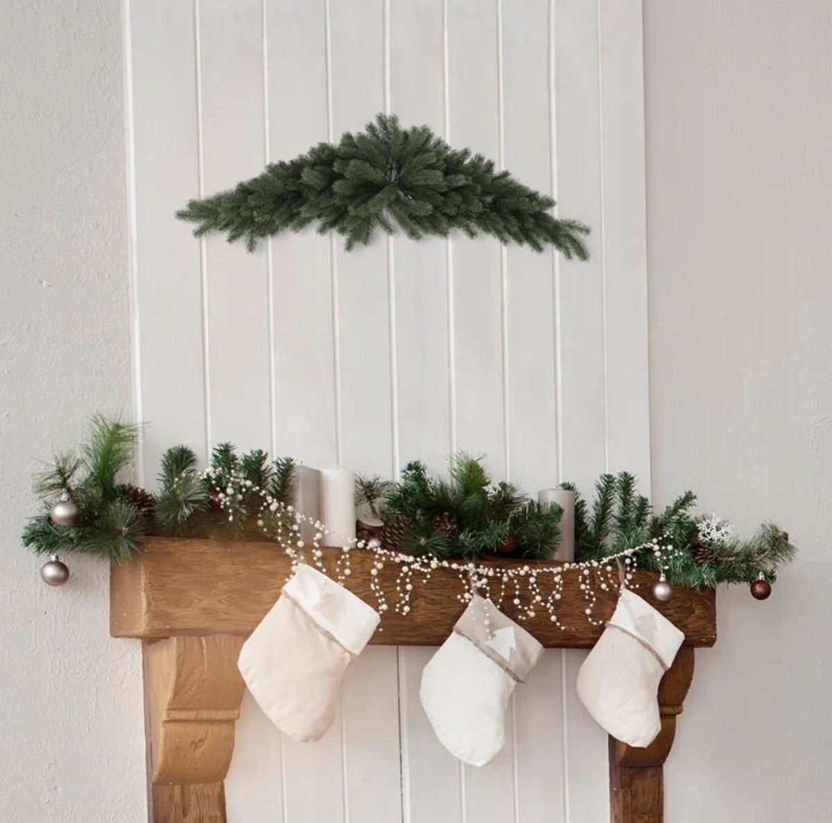 Artificial Christmas tree garland over the door Green 100 cm Salcar Brand no brand