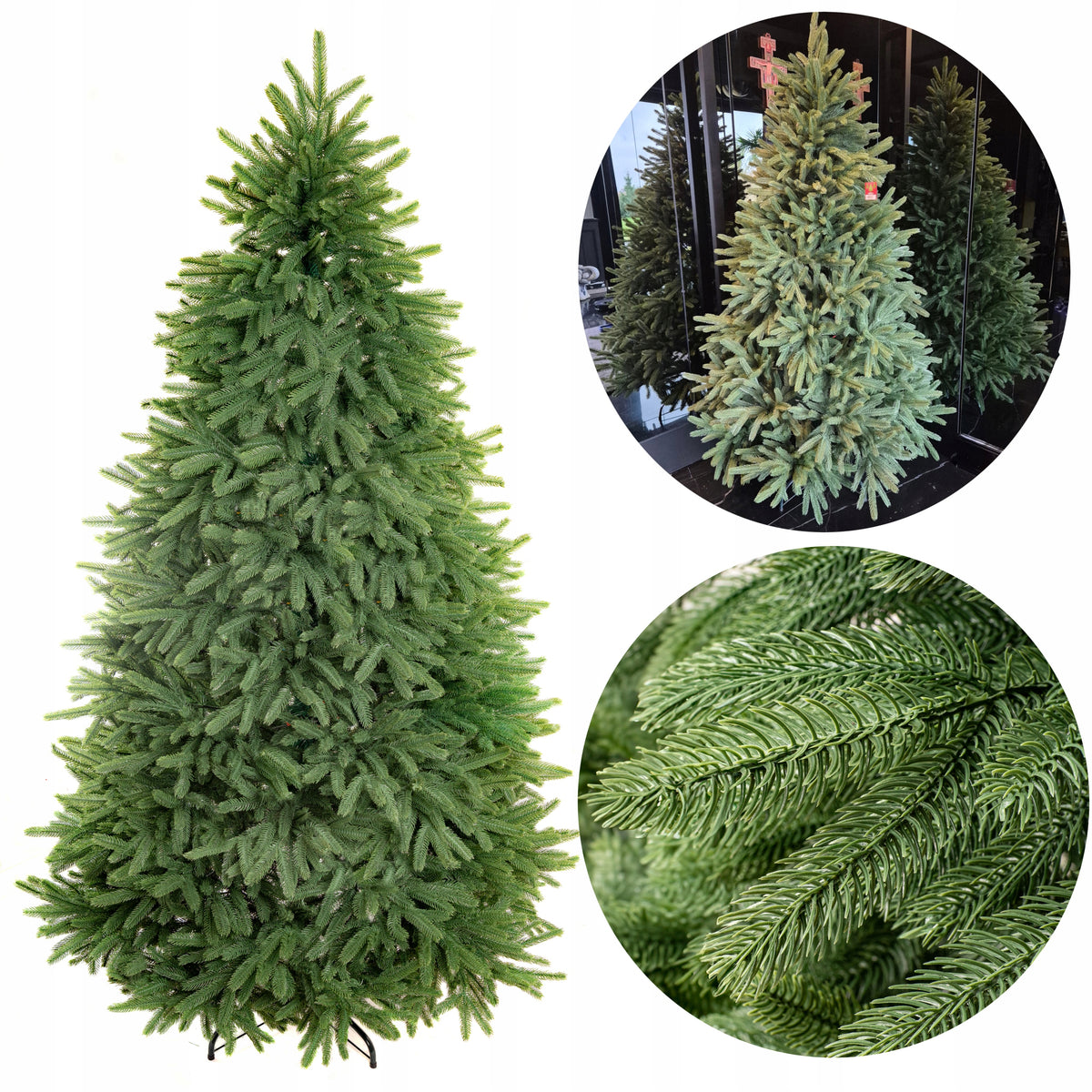 Artificial Christmas tree green dense 180 cm FULL PE 100% silicone as live