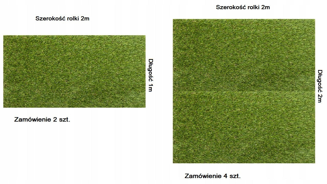 Artificial Grass BOA Green Thick H.57cm Lawn All Year Wide 4m Thickness 57 mm