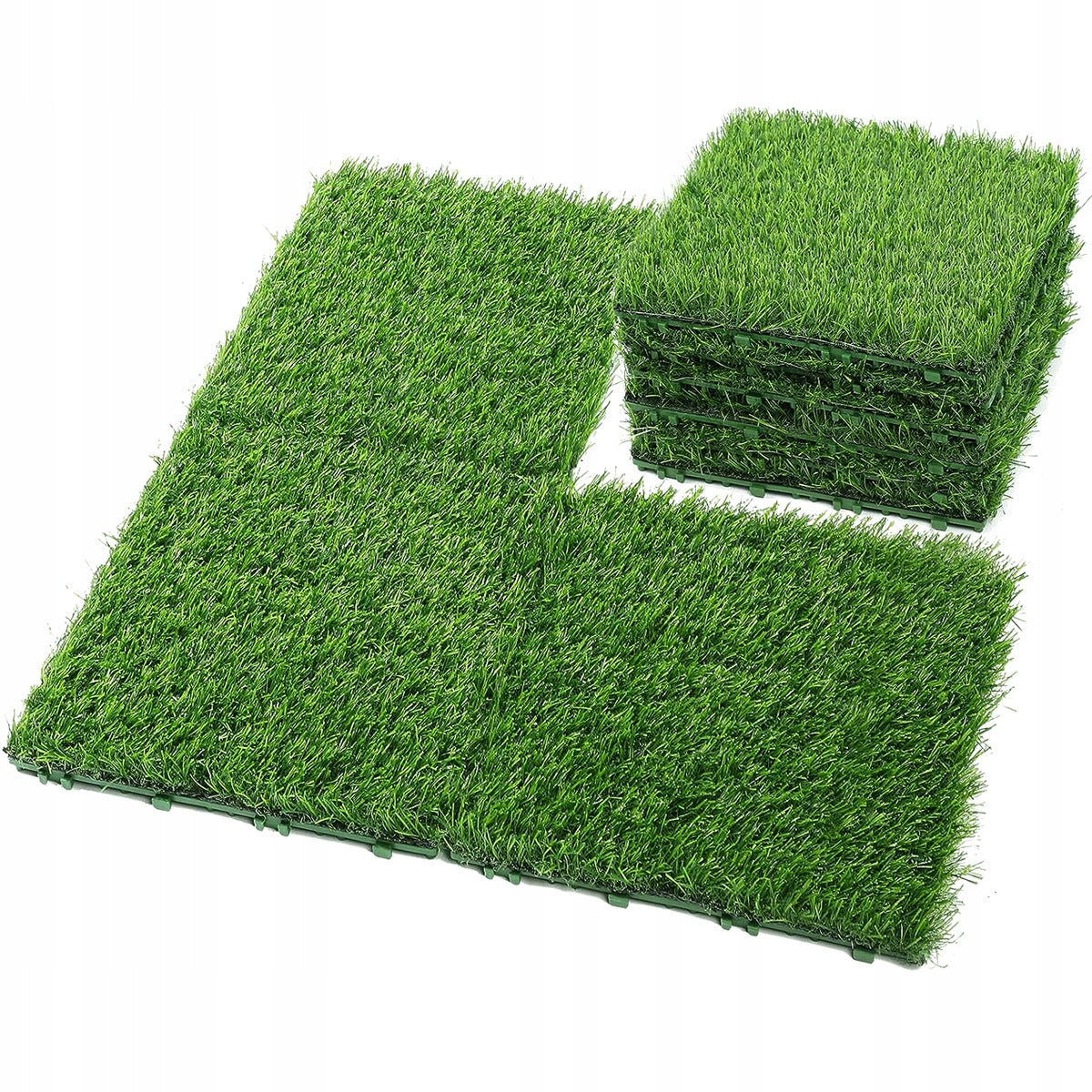 Artificial grass 30x30cm lawn for balcony terrace garden natural look