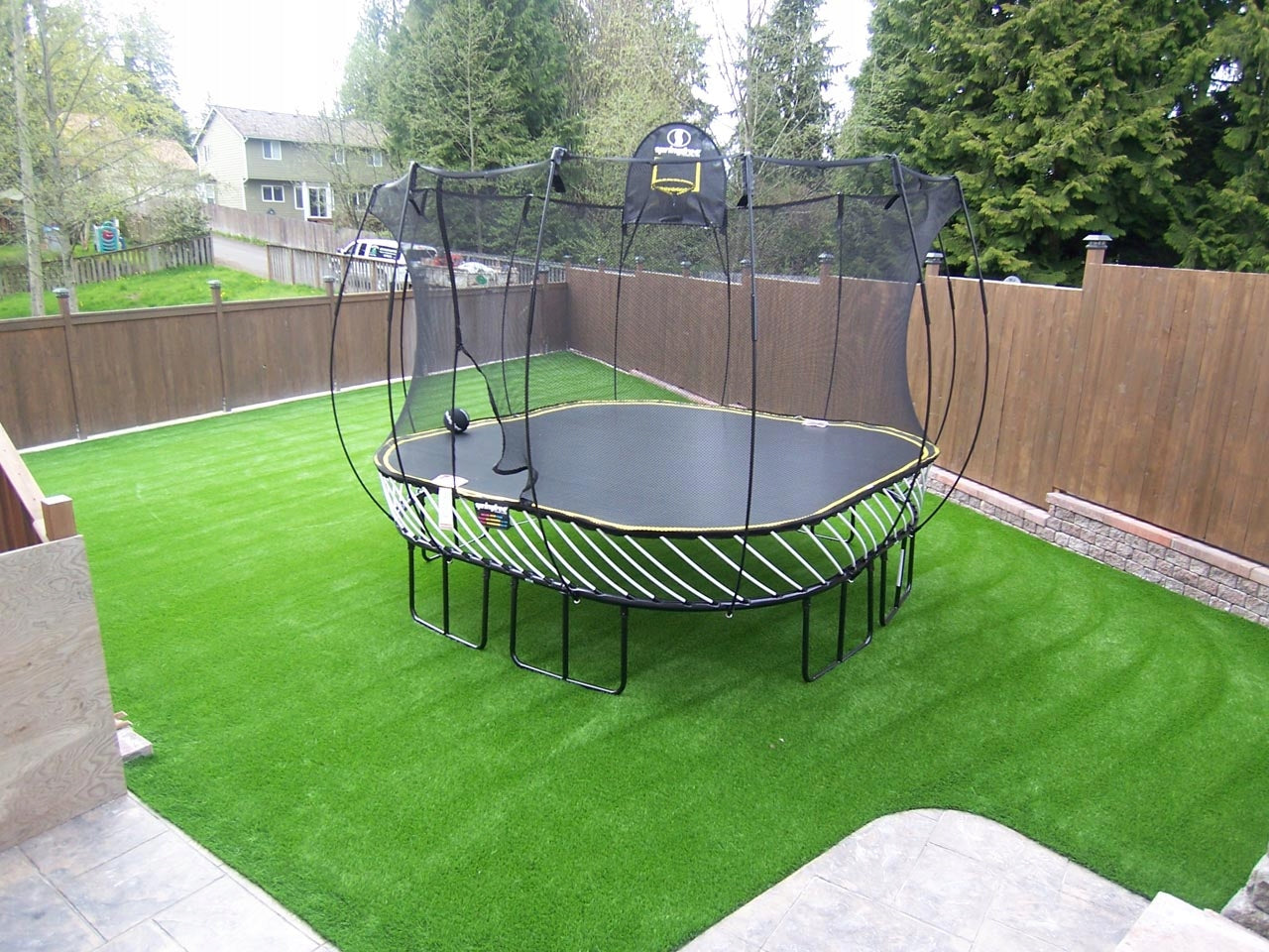 Artificial grass 400x400cm WIMBLEDON PITCH TERRACE BALCONY CARPET OUTDOOR Thickness 5 mm