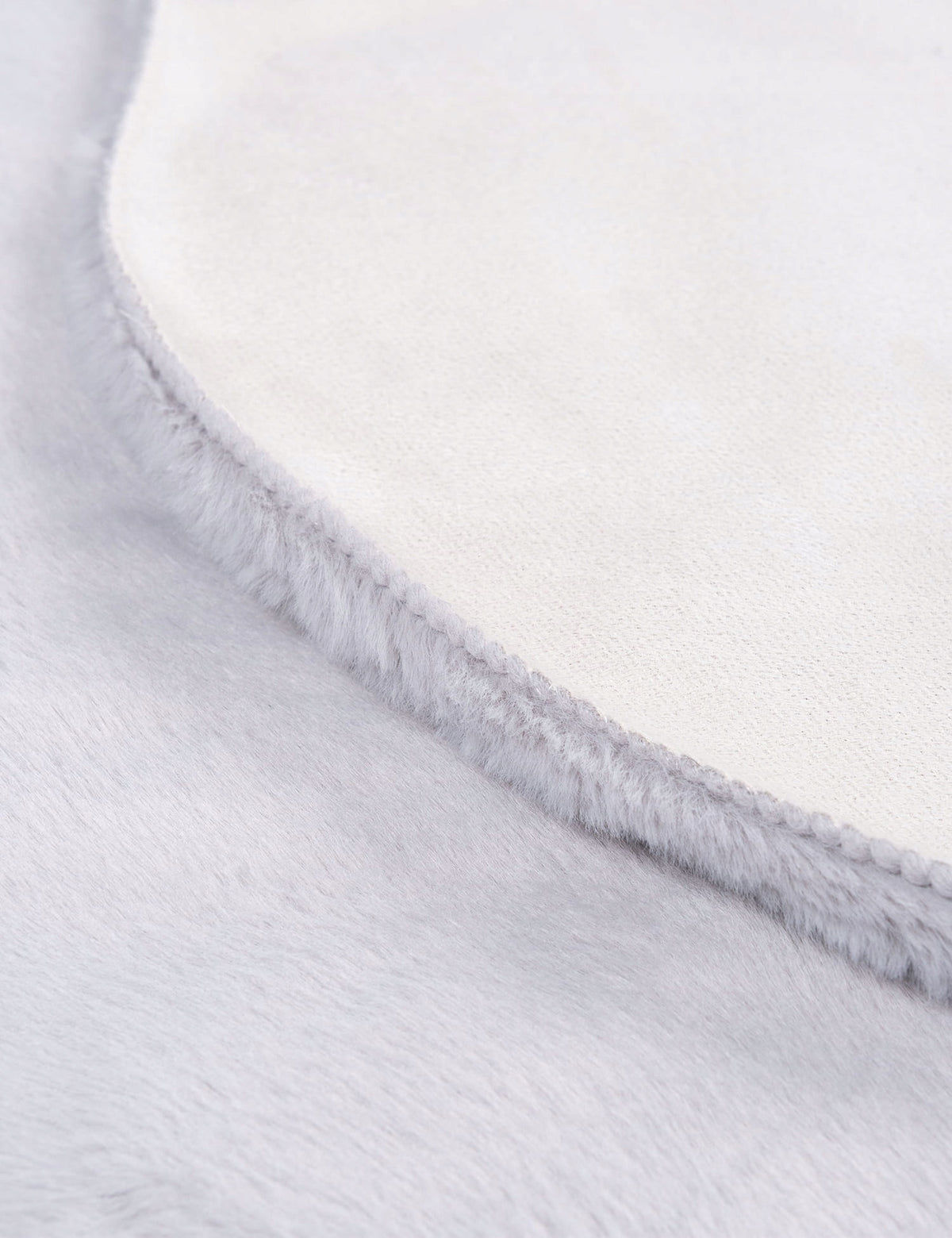 Artificial leather 60 90 rabbit gray rug MILUTUKI rug Color gray