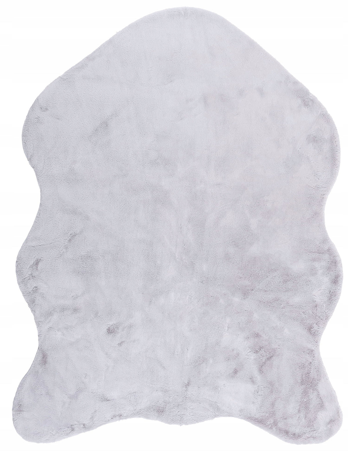 Artificial leather 60 90 rabbit gray rug MILUTUKI rug