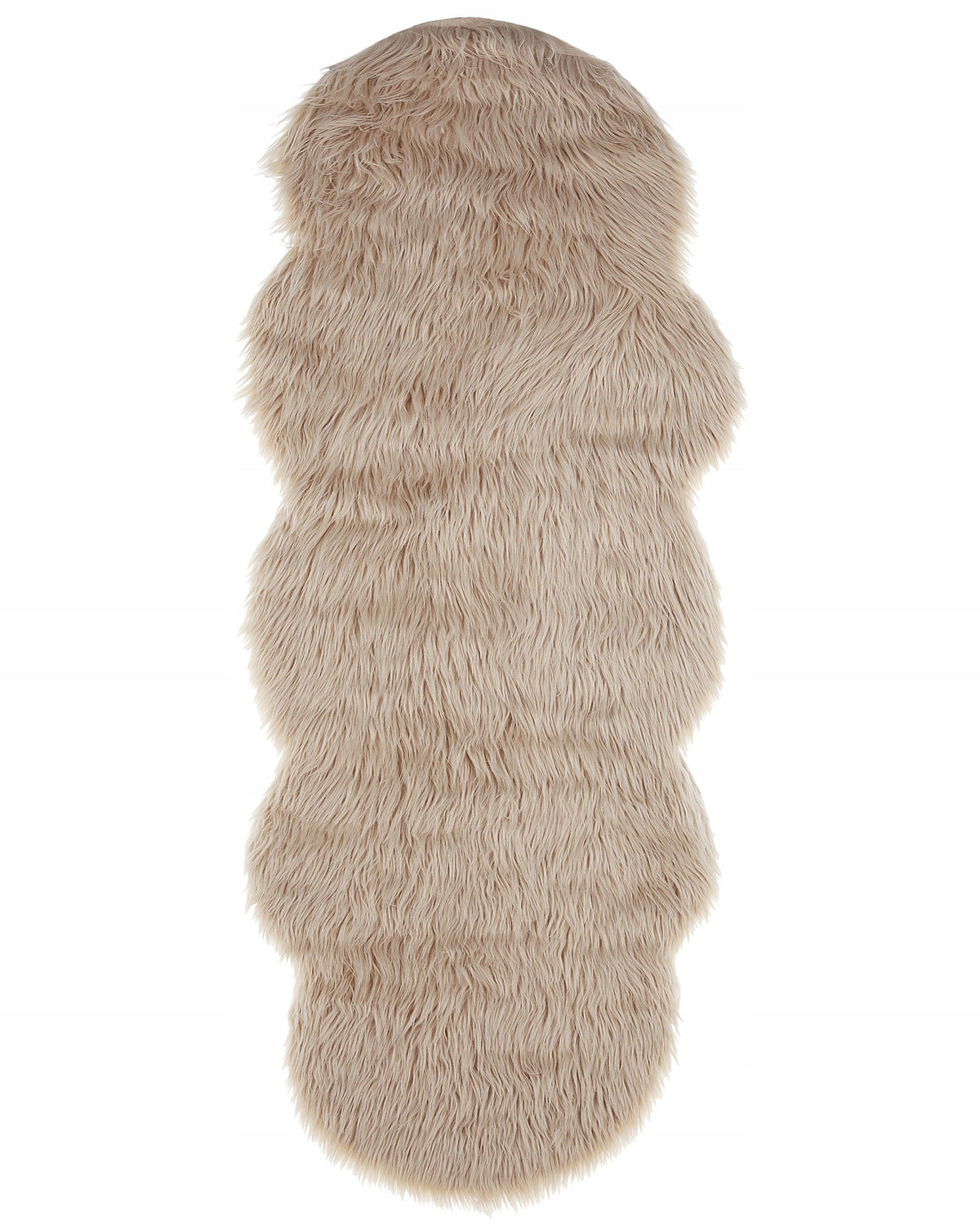 Artificial sheepskin fur 180x60 cm beige