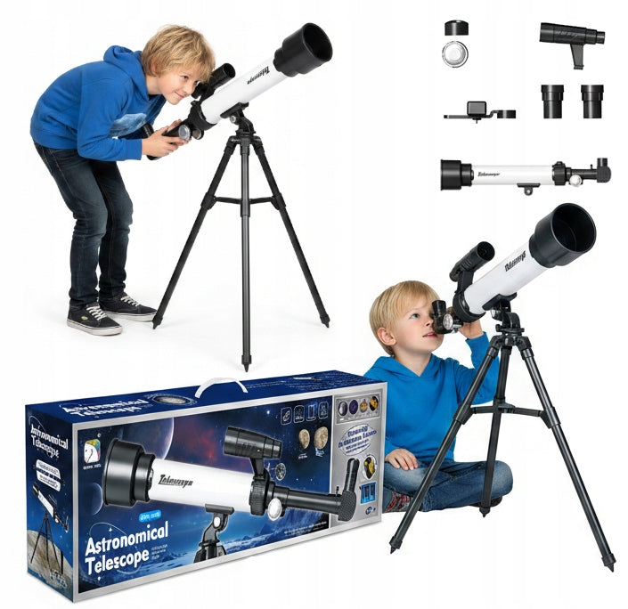 Astronomical Telescope Set for Children Tripod Accessories Sky Observation