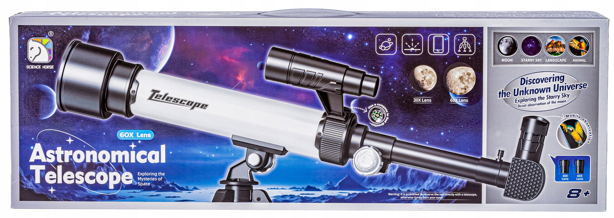 Astronomical Telescope with Tripod Observation telescope 2 glasses Akcesoria Packaging status original