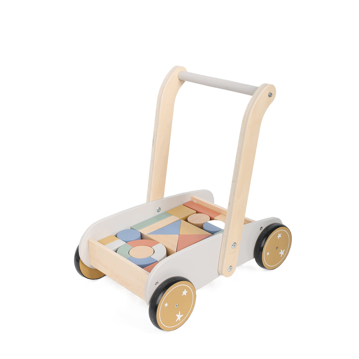 Atan wooden blocks walker - activity toy for toddlers