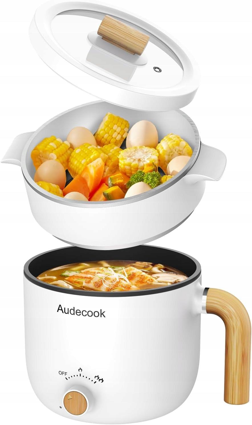 Audecook Pot Multifunctional 1.5L 600W Nonstick Portable