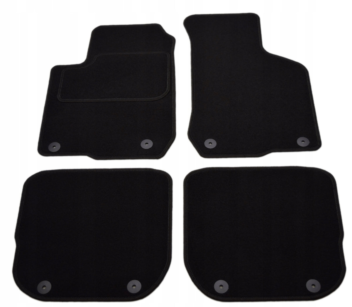Audi A3 8L 1996-2003r. Black Velour Rugs - Economy.