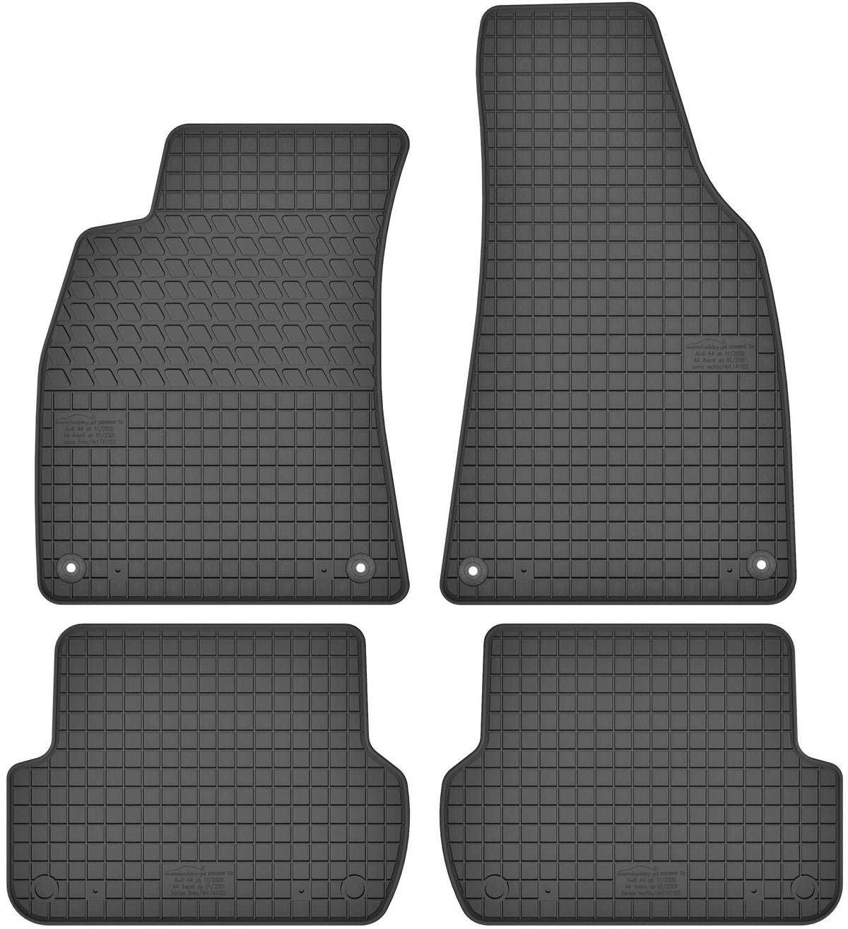 Audi A4 B7 04-07 DEDICATED RUBBER MATS