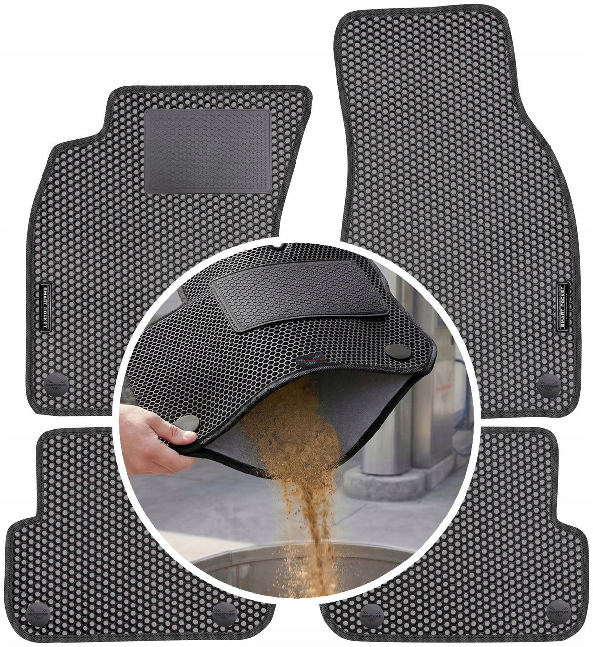 Audi A6 C6 2006-2011 EVA SMART POCKET Rugs