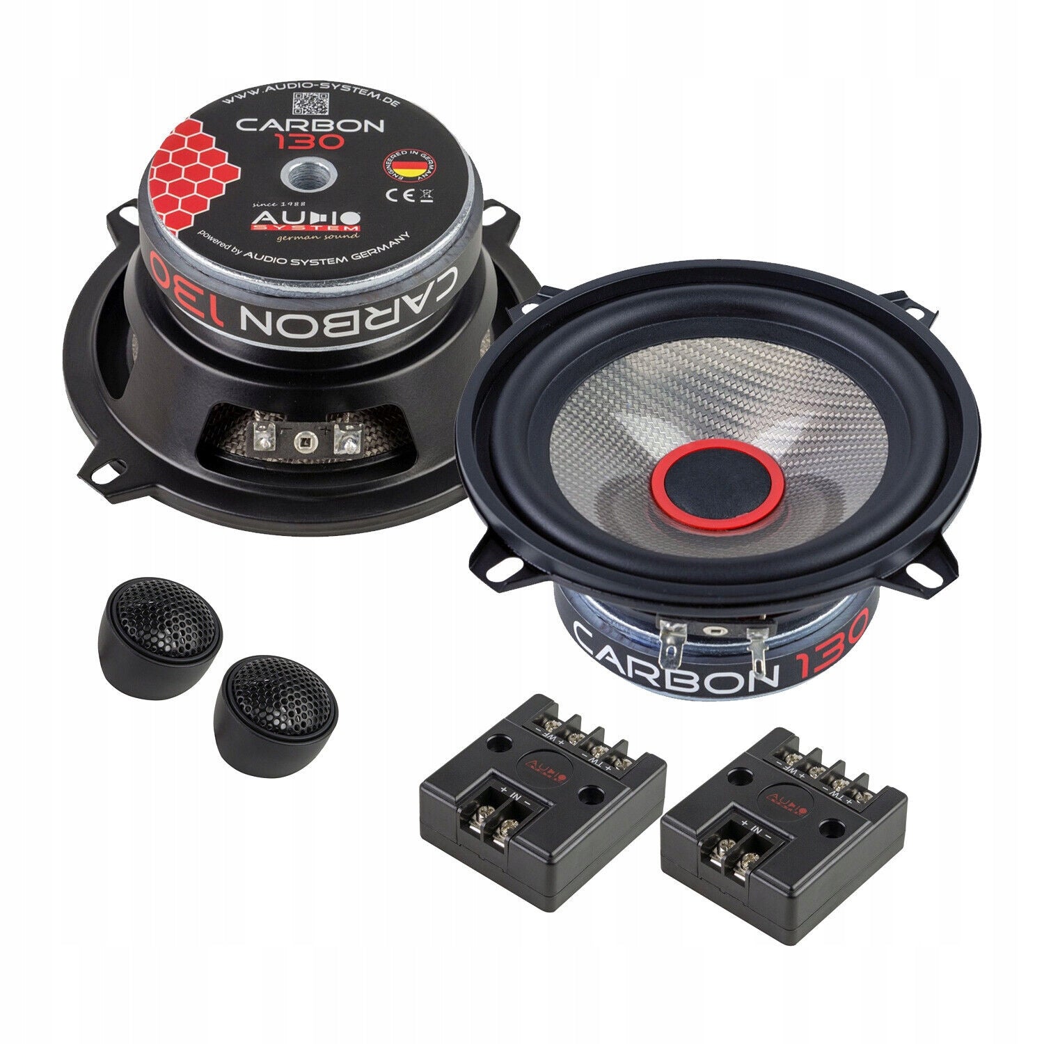 Audio System Carbon 130 Car Speakers 13cm / 130mm Crossover System
