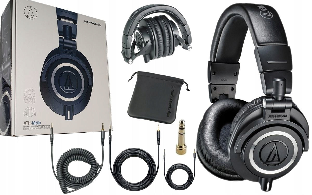 Audio-Technica ATH-M50X - over-ear studio headphones / 3 cables / case Manufacturer code ATHM50X