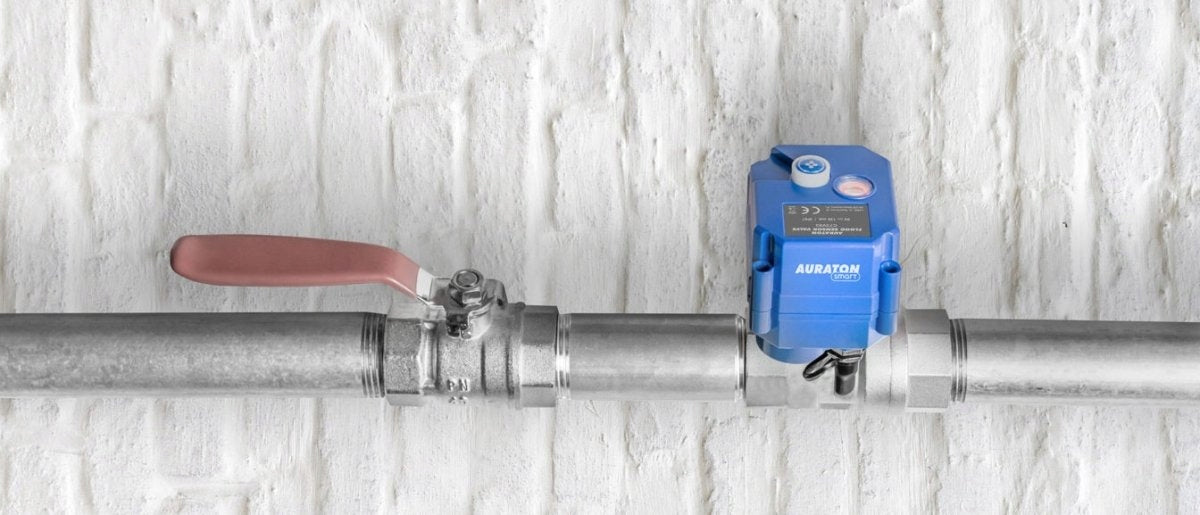 Auraton Water Stop Set flood sensor + 3/4 valve Set contents leak detector