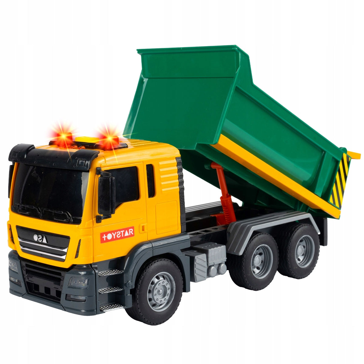 Auto Dump Truck Toy with Sounds Lights Interactive Truck 1:12