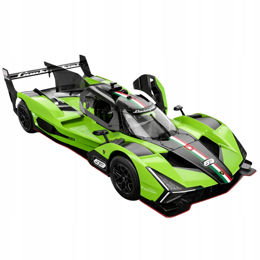 Auto Lamborghini SC63 Remote Controlled Car RC Green Rastar 1:24 Brand Rastar