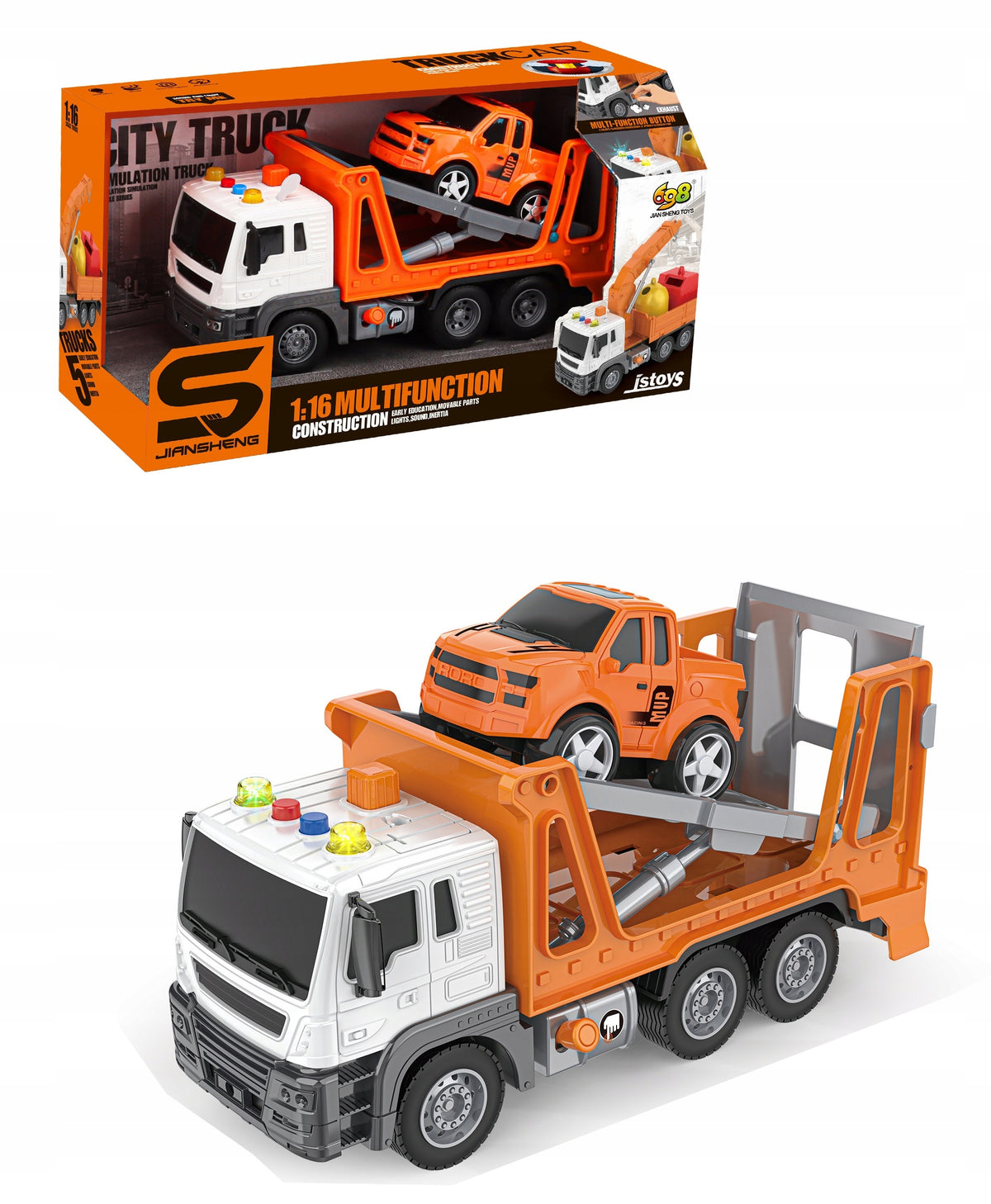 Auto-Truck Car Pick-Up Tow Truck With Sound/Light Effects