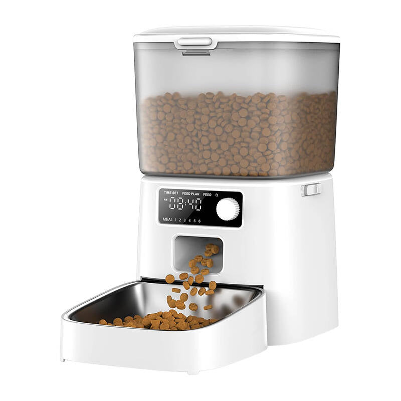 Automatic Dispenser Food Feeder ONEISALL for Cat Dog White 1,2L Packaging status original