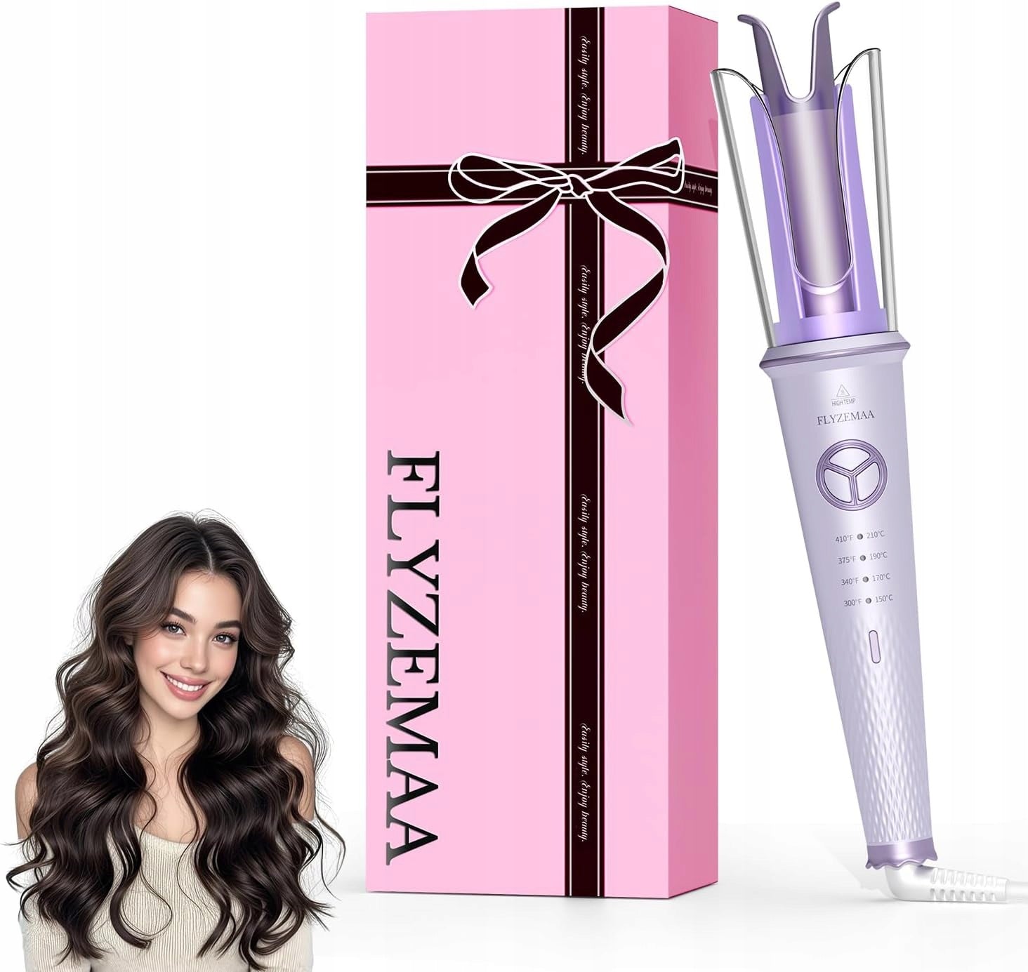 Automatic Hair Curler 25 mm,Large Curls Beach Waves,Negative Ionization