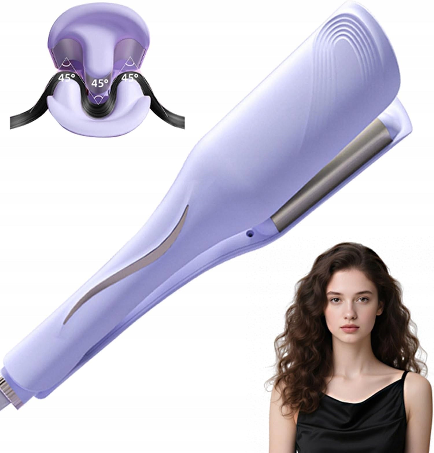Automatic Hair Curler 32mm Thick 4 Temperatures for Short Packaging status original