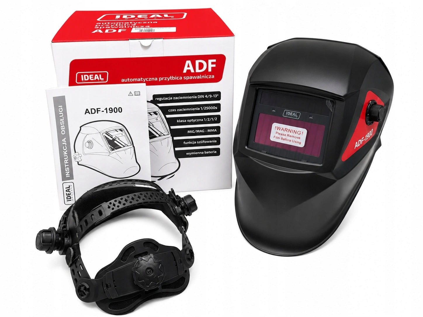 Automatic IDEAL ADF-1900 BLACK MIG MMA TIG Grinding