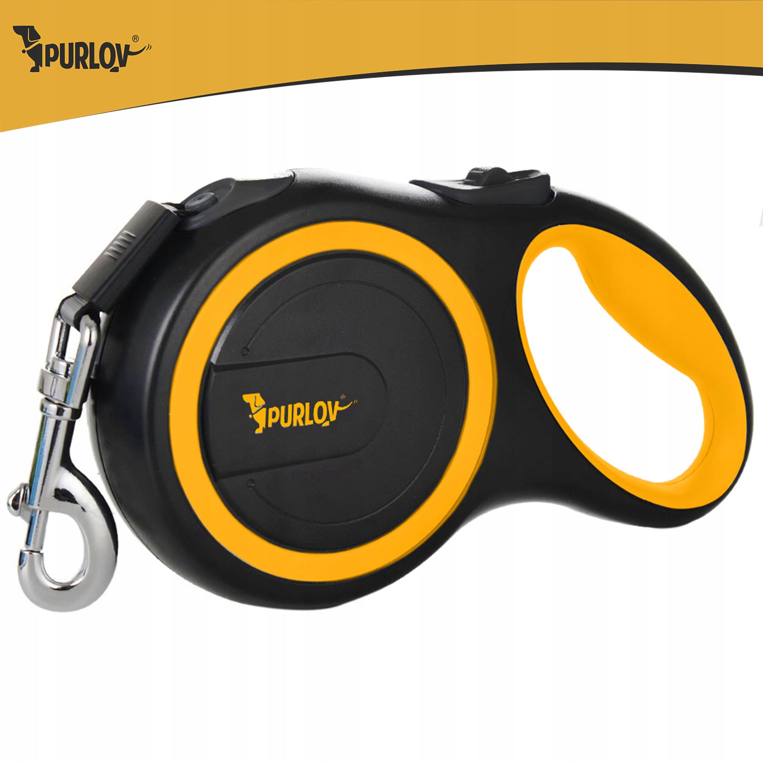 Automatic Lanyard for Large Dog up to 50kg Strong Tape 8m with Lock Black Manufacturer code 19786