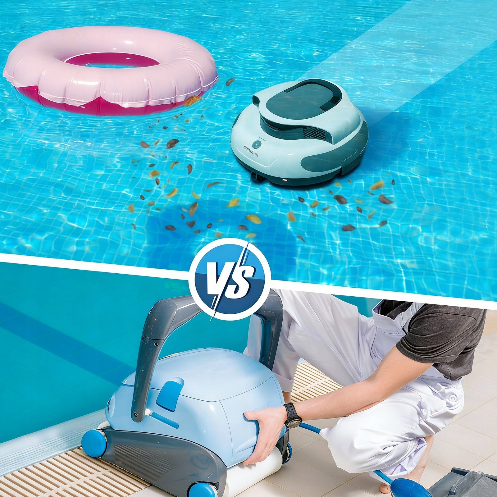 Automatic Pool Cleaning Robot Vacuum Cleaner PC100 120 min Swimming Pools Manufacturer Blossom