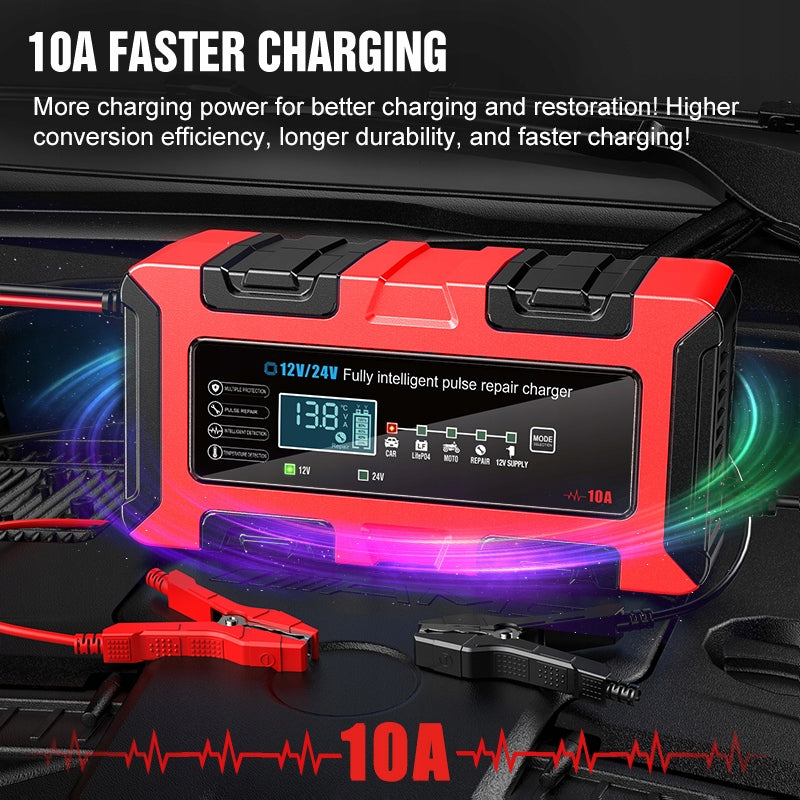 Automatic Rectifier Foxsur 12V 24V 10A Battery Repair AGM GEL Manufacturer's catalog number BC122410F