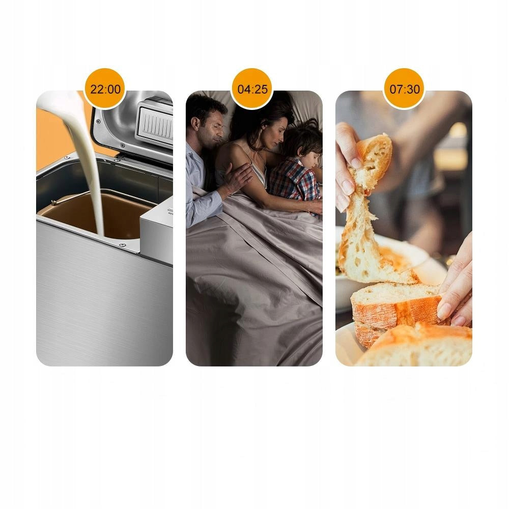 Automatic bread maker BioloMix 19w1 650W stainless steel LCD Packaging status original