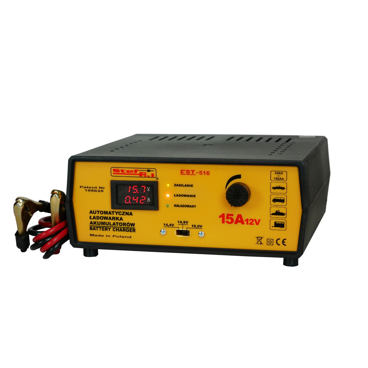 Automatic charger EST-516 P/12V/15A