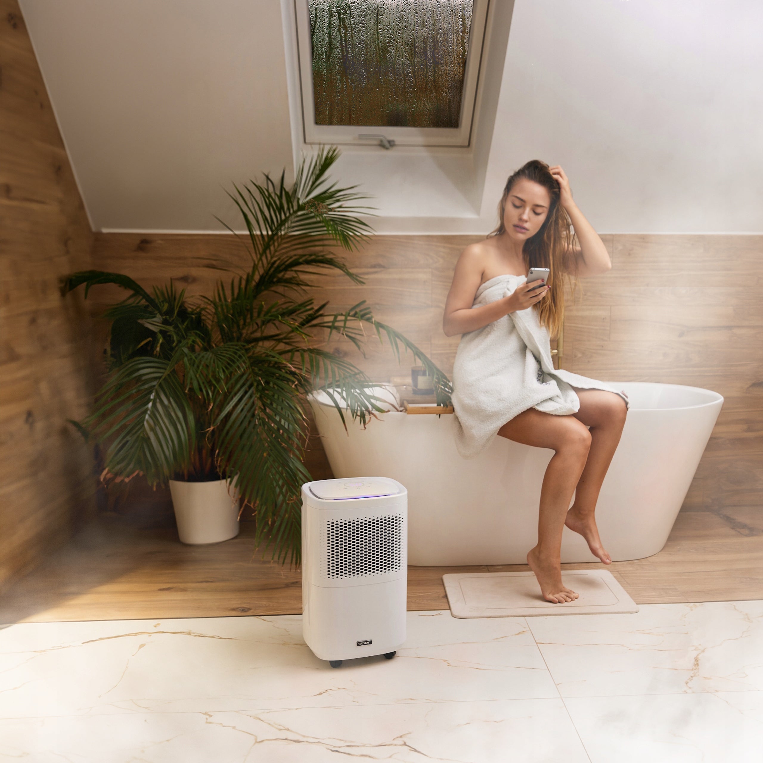 Automatic dehumidifier Yoer 12L/24h 40m2 +TIMER +Laundry drying Medical device no